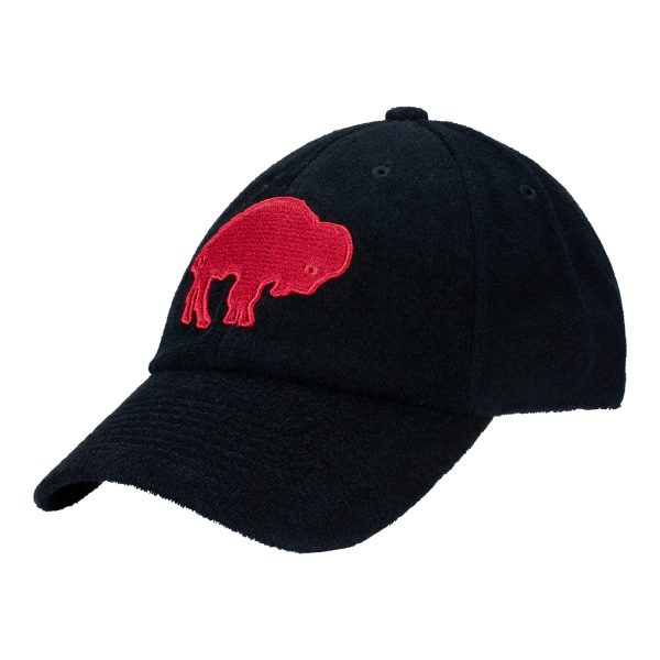 mitchell  ness bills throwback terry cloth strapback adjustable hat | Buffalo Bills Shop | NFL Jerseys & Hats Collection