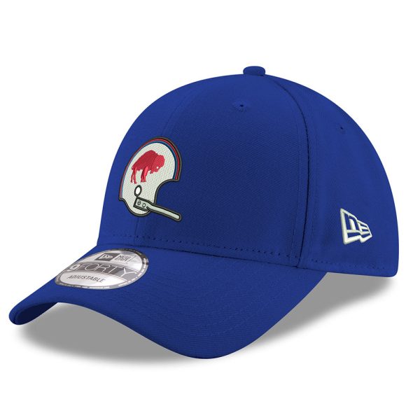 new era bills 9forty retro helmet adjustable hat – blue | Buffalo Bills Shop | NFL Jerseys & Hats Collection