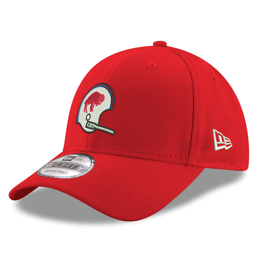 new era bills 9forty retro helmet adjustable hat – red | Buffalo Bills Shop | NFL Jerseys & Hats Collection