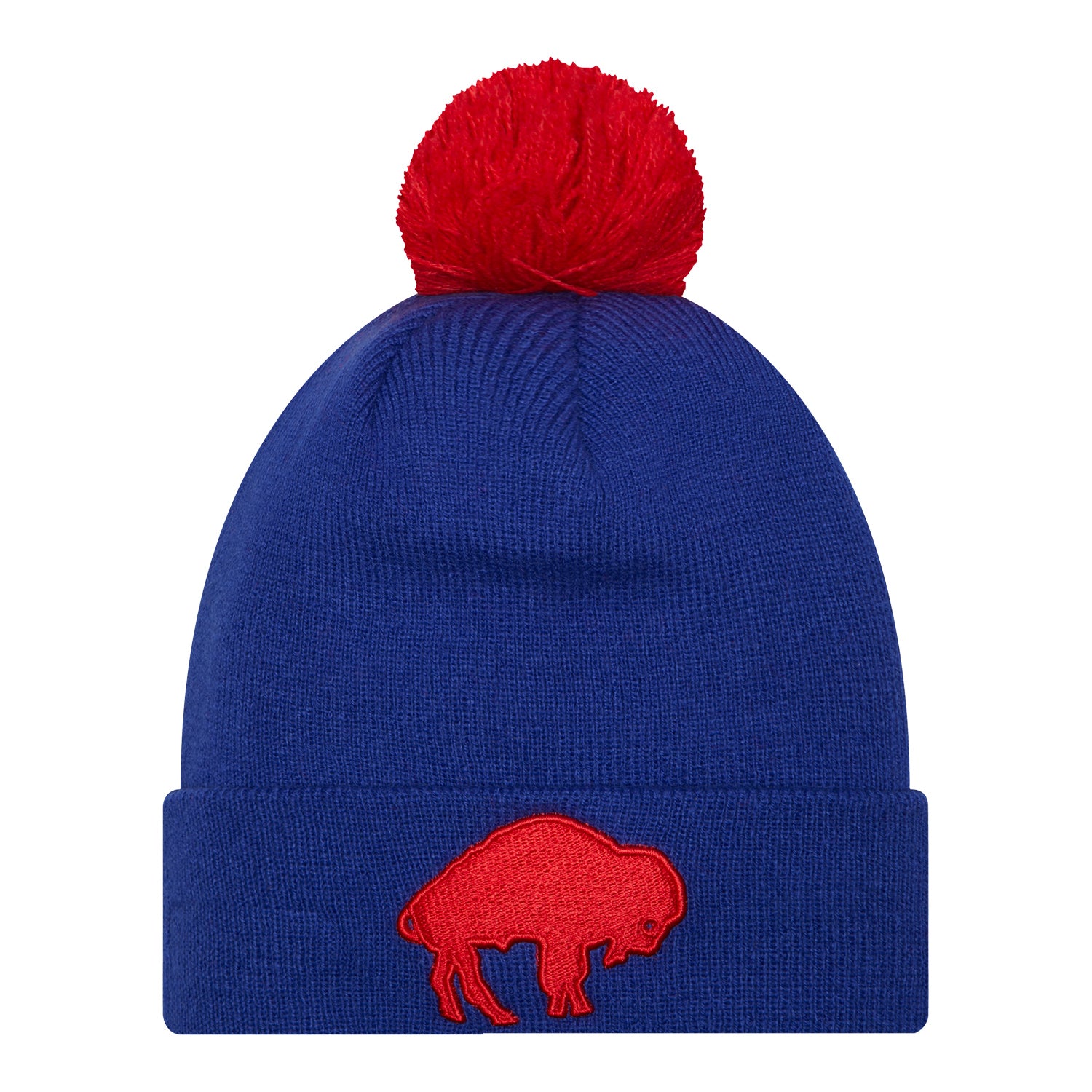 new era bills classic 4th down pom cuffed knit hat | Buffalo Bills Shop | NFL Jerseys & Hats Collection